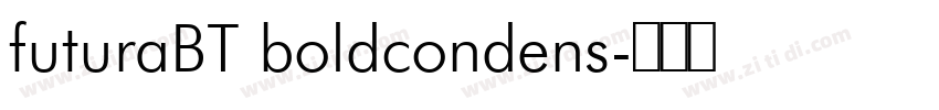 futuraBT boldcondens字体转换